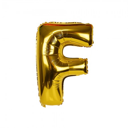 Anúncio: Bal O Para Festas Letra F T16 Dourado