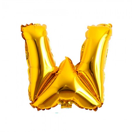 Anúncio: Bal O Para Festas Letra W T16 Dourado