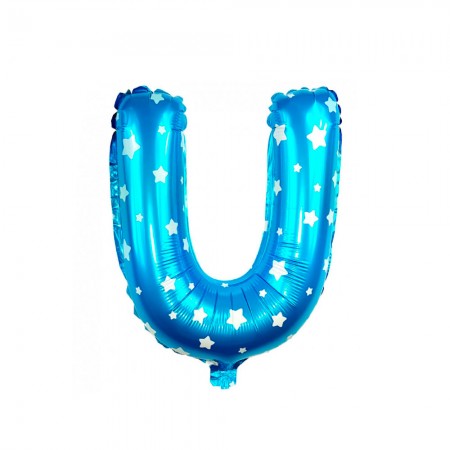Anúncio: Bal O Para Festas Letra U T16 Azul