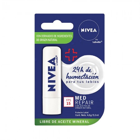 Anúncio: Protetor Labial Nivea Med Repair 24Hs