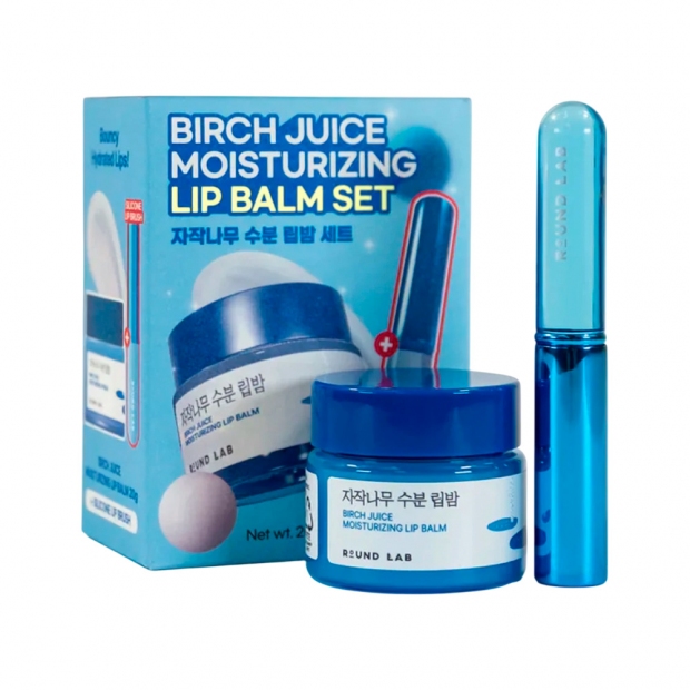 Anúncio: Kit Round Lab Birch Juice Moisturizing Lip Balm +  Mini Aplicador