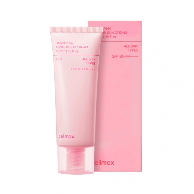 Anúncio: Protetor Solar Celimax Heart Pink Tone Up Sun Cream SPF 50+ PA ++++ 40ml