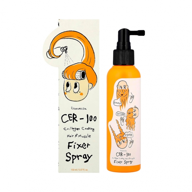 Anúncio: Spray Fixador Capilar ELIZAVECCA CER-100 Collagen Coating Hair Muscle 150ml