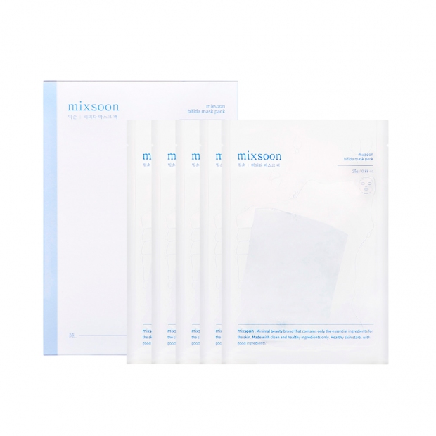 Anúncio: Set Mascaras Faciais Mixsoon Bifida Mask Pack 25g 5pcs