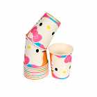 Copo de Papel Descart�vel para Festa Hello Kitty 10 Unidades