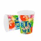 Copo de Papel Descart�vel para Festa Party Time 10 Unidades