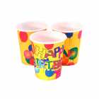Copo de Papel Descart�vel para Festa Bal�es 10 Unidades