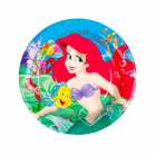 Pratos Descart�veis para Festa Ariel 10 Unidades 18 x 18 cm