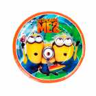 Pratos Descart�veis para Festa Minions 10 Unidades 18 x 18 cm