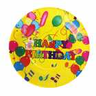 Pratos Descart�veis para Festa Bal�es 10 Unidades 23 x 23 cm