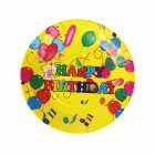 Pratos Descart�veis para Festa Bal�es 10 Unidades 18 x 18 cm