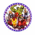 Pratos Descart�veis para Festa Super Her�is 10 Unidades 23 x 23 cm