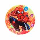 Pratos Descart�veis para Festa Homem Aranha 10 Unidades 18 x 18 cm