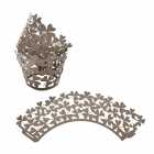 Kit Wraps para Cupcakes Trevo W08 Cinza 25pcs