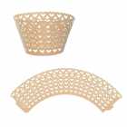 Kit Wraps para Cupcakes Cora��es W25 Nude 25pcs