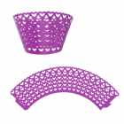 Kit Wraps para Cupcakes Cora��es W25 Lil�s 25pcs