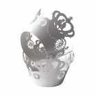 Kit Wraps para Cupcakes Carruagem W50 Cinza 25pcs