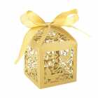 Caixas de Lembrancinhas para Festa Borboleta T03 Dourado