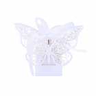 Caixas de Lembrancinhas para Festa Borboleta T16 Branco 25pcs