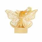 Caixas de Lembrancinhas para Festa Borboleta T16 Dourado 25pcs