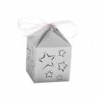 Caixas de Lembrancinhas para Festa Estrela T42 Cinza 25pcs