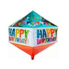 Bal�o para Festas Cubo Happy Birthday YSBL331
