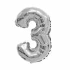 Bal�o N�mero 3 Prata 16 Polegadas