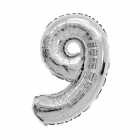 Bal�o N�mero 9 Prata 16 Polegadas