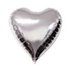 Bal�o para Festas Cora��o Grande Prata