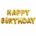 Kit Bal�es Frase HAPPY BIRTHDAY YSBLN02 Dourado