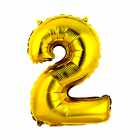 Bal�o N�mero 2 Dourado 16 Polegadas