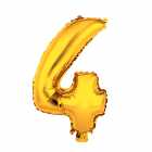 Bal�o N�mero 4 Dourado 16 Polegadas