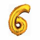 Bal�o N�mero 6 Dourado 16 Polegadas