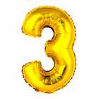 Bal�o N�mero 3 Dourado 32 Polegadas