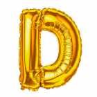 Bal�o Letra D Dourado 32 Polegadas