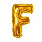 Bal�o Letra F Dourado 32 Polegadas