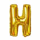 Bal�o Letra H Dourado 32 Polegadas