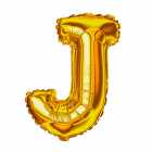 Bal�o Letra J Dourado 32 Polegadas