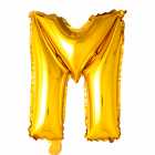 Bal�o Letra M Dourado 32 Polegadas