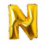 Bal�o Letra N Dourado 32 Polegadas