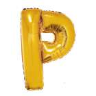 Bal�o Letra P Dourado 32 Polegadas