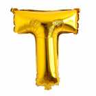 Bal�o Letra T Dourado 32 Polegadas