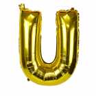 Bal�o Letra U Dourado 32 Polegadas