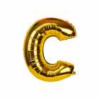 Bal�o Letra C Dourado 16 Polegadas