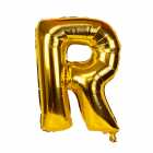 Bal�o Letra R Dourado 16 Polegadas