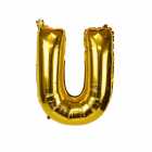 Bal�o Letra U Dourado 16 Polegadas