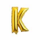 Bal�o Letra K Dourado 16 Polegadas