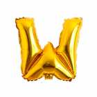 Bal�o Letra W Dourado 16 Polegadas