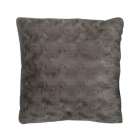 Capa de Almofada Pelucia Cinza Quadrangular