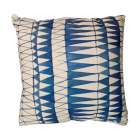 Capa de Almofada Estampa Tri�ngulos Azuis